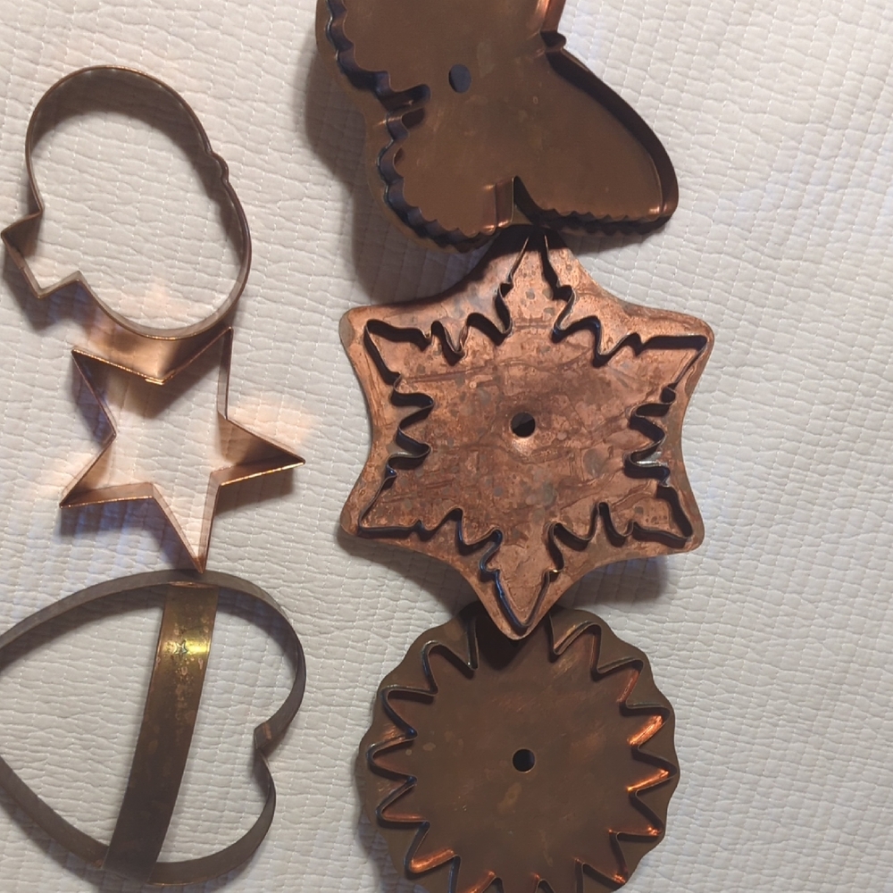 Martha Stewart Copper Holiday Cookie Cutter Set